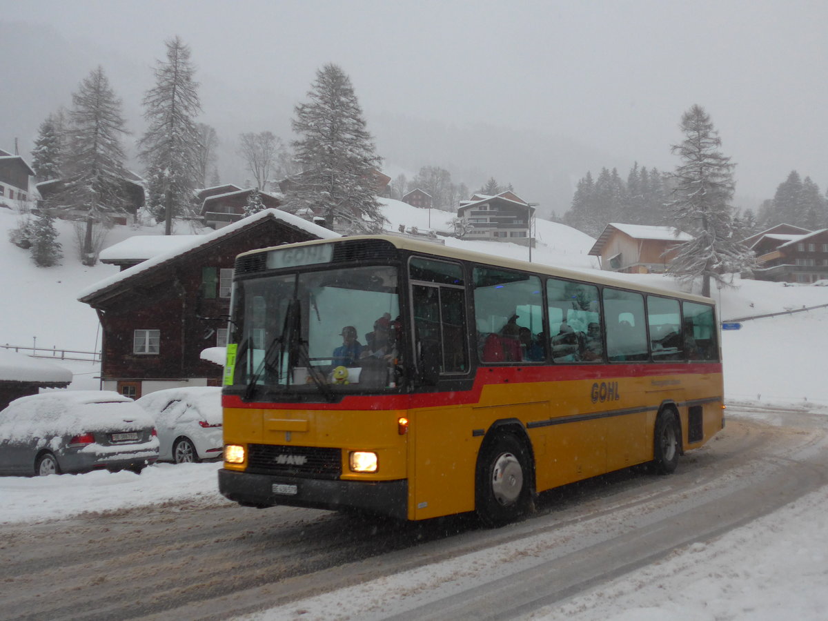 (201'037) - Gohl, Herzogenbuchsee - Nr. 11/BE 436'579 - NAW/Hess (ex Flury, Balm; ex Steiner, Altbron Nr. 11) am 13. Januar 2019 in Adelboden, Oey