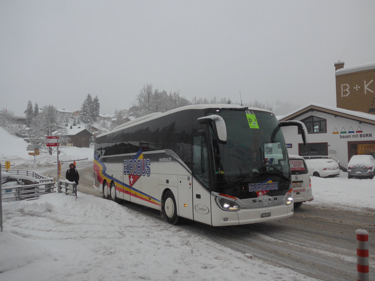 (201'045) - Eurobus, Bern - Nr. 1/BE 379'901 - Setra am 13. Januar 2019 in Adelboden, Oey