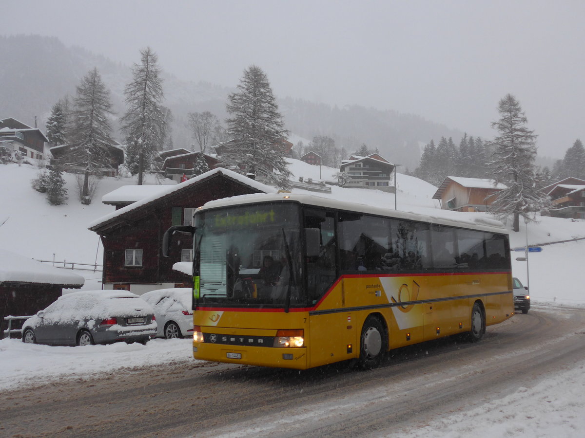 (201'058) - Tschannen, Zofingen - Nr. 7/AG 14'483 - Setra am 13. Januar 2019 in Adelboden, Oey