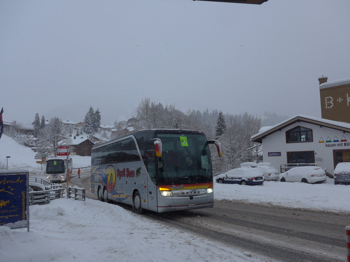 (201'065) - Dysli, Bern - Nr. 20/BE 10'444 - Setra (ex EvoBus, Kloten) am 13. Januar 2019 in Adelboden, Oey