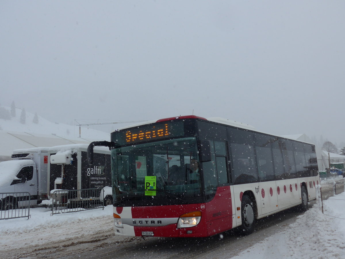 (201'144) - Wieland, Murten - Nr. 58/FR 300'636 - Setra am 13. Januar 2019 in Adelboden, Weltcup