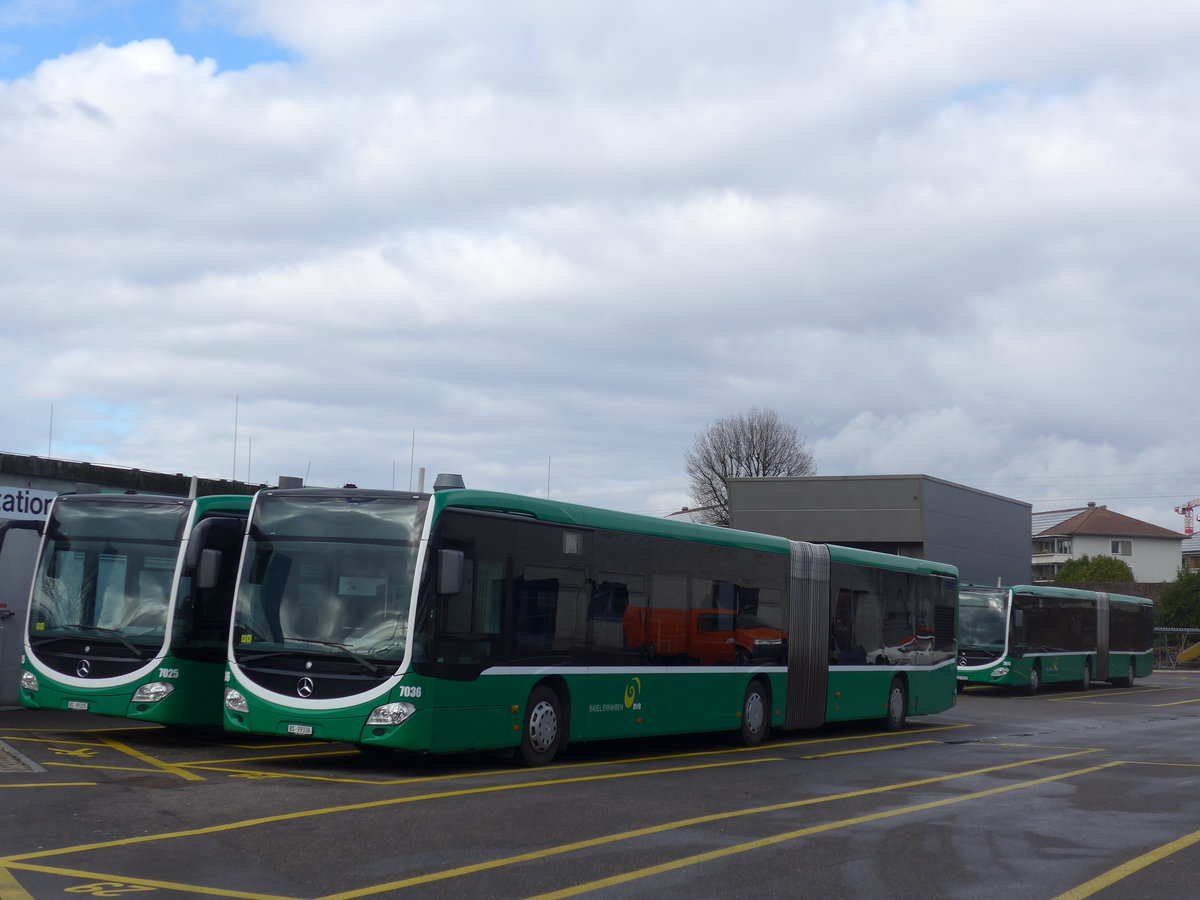 (201'525) - BVB Basel - Nr. 7036/BS 99'336 - Mercedes am 11. Februar 2019 in Basel, Garage Rankstrasse