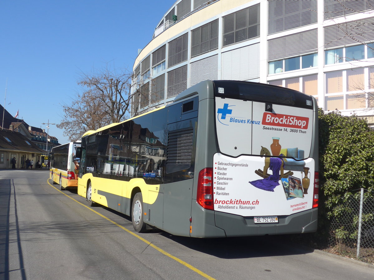 (201'792) - STI Thun - Nr. 180/BE 752'180 - Mercedes am 25. Februar 2019 bei der Schifflndte Thun