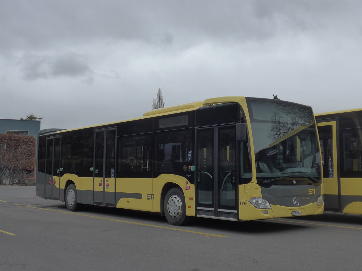 (201'797) - STI Thun - Nr. 179/BE 752'179 - Mercedes am 25. Februar 2019 bei der Schifflndte Thun