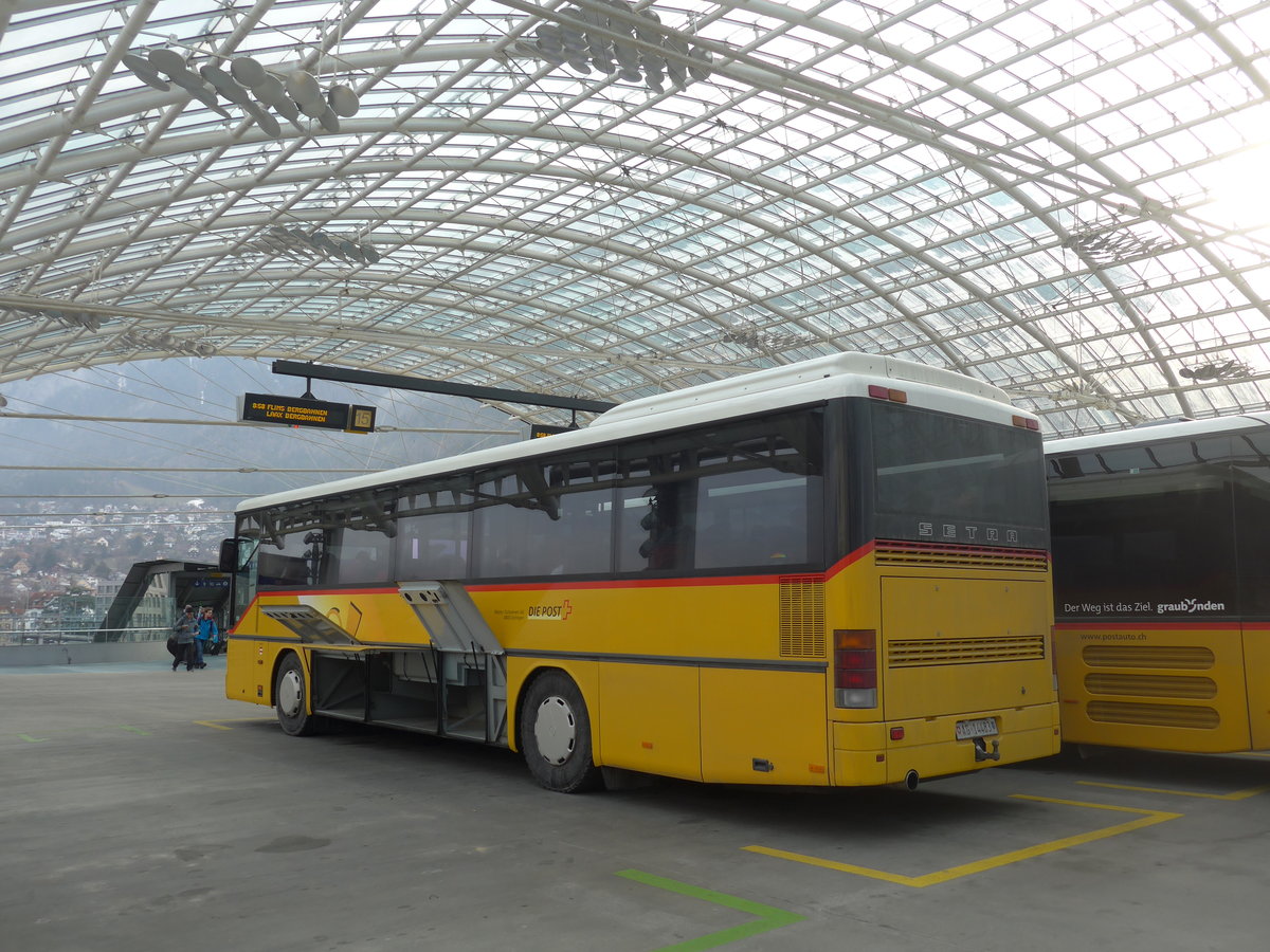 (201'808) - Tschannen, Zofingen - Nr. 7/AG 14'483 - Setra am 2. Mrz 2019 in Chur, Postautostation (Einsatz PostAuto)