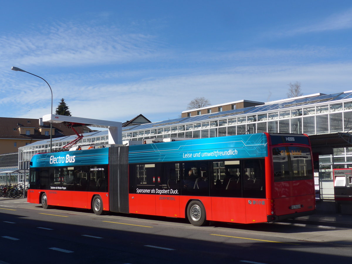 (202'324) - Bernmobil, Bern - Nr. 202/BE 750'202 - Hess/Hess am 12. Mrz 2019 in Kniz, Weiermatt