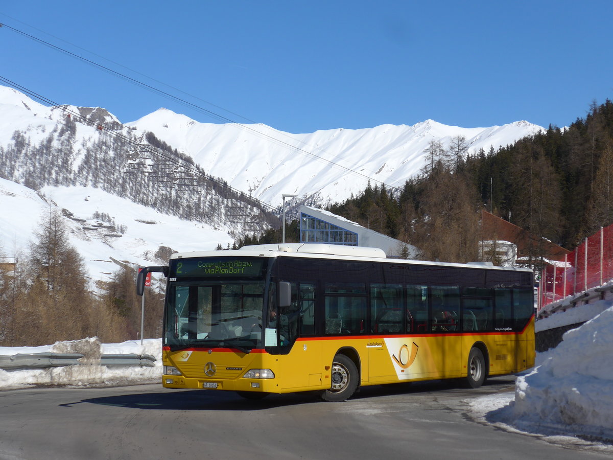 (202'639) - Jenal, Samnaun - GR 18'656 - Mercedes (ex PostAuto Graubnden) am 20. Mrz 2019 in Samnaun, Ravaisch