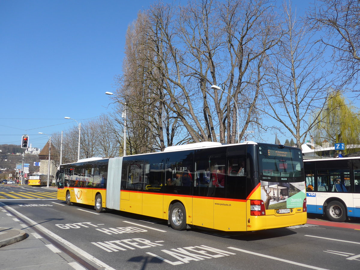 (203'278) - PostAuto Zrich - Nr. 363/ZH 179'958 - MAN am 30. Mrz 2019 beim Bahnhof Luzern