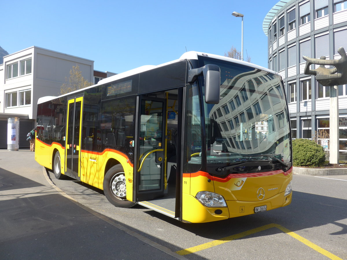 (203'296) - Thepra, Stans - Nr. 11/NW 26'674 - Mercedes am 30. Mrz 2019 beim Bahnhof Stans