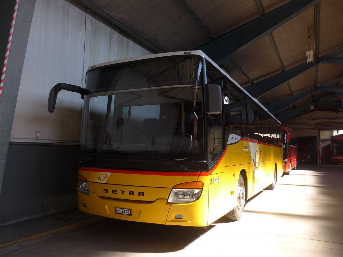 (203'434) - PostAuto Bern - BE 171'453 - Setra (ex AVG Meiringen Nr. 73) am 31. Mrz 2019 in Adelboden, Busstation (Einsatz AFA)