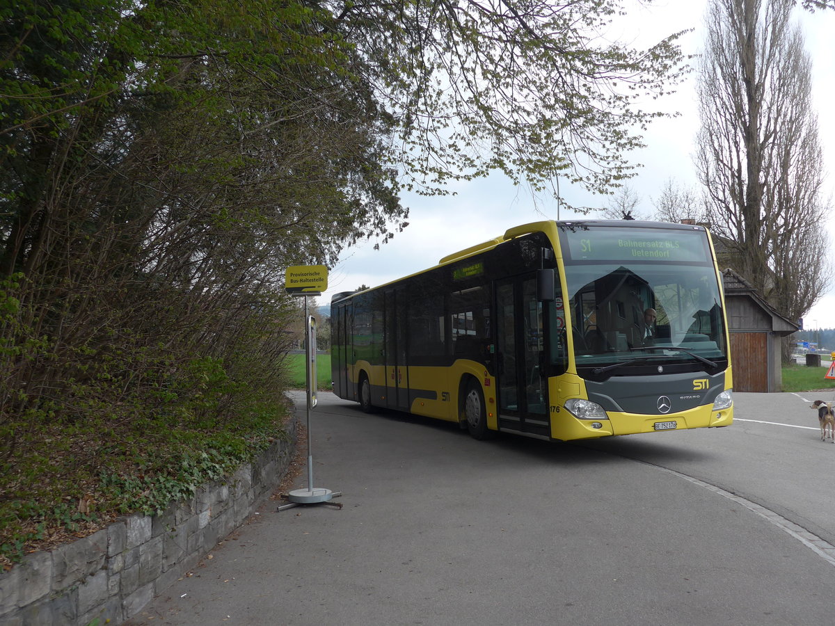 (203'643) - STI Thun - Nr. 176/BE 752'176 - Mercedes am 14. April 2019 in Kiesen, Dorf