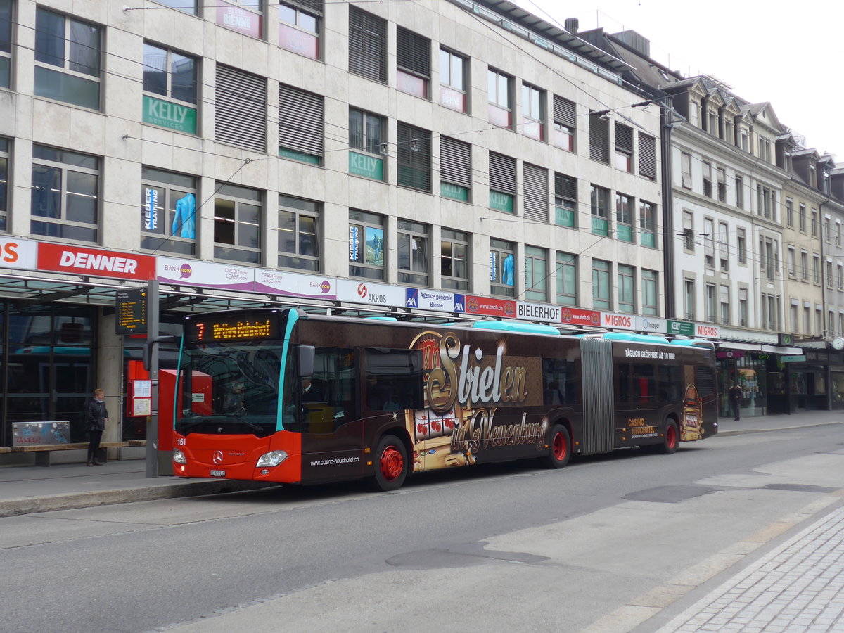 (203'669) - VB Biel - Nr. 161/BE 821'161 - Mercedes am 14. April 2019 in Biel, Guisanplatz