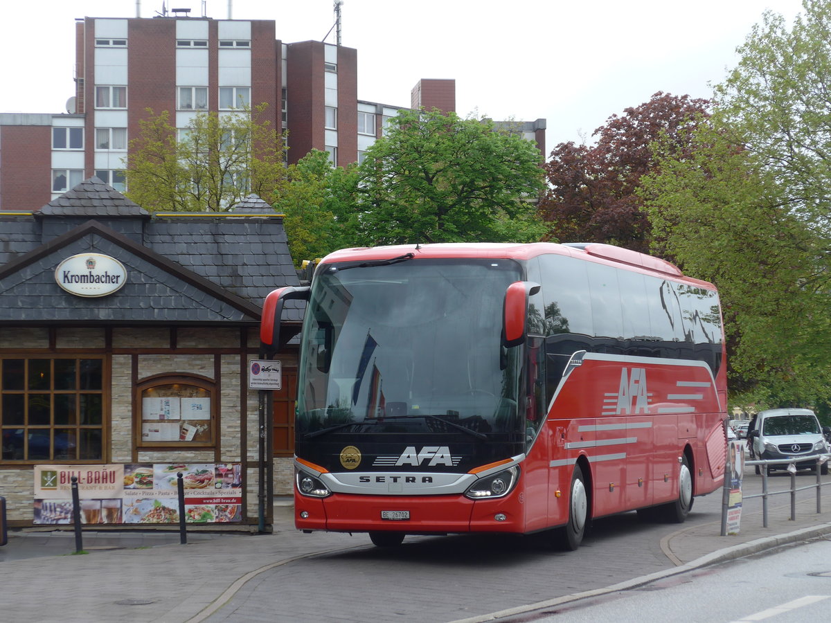 (204'702) - Aus der Schweiz: AFA Adelboden - Nr. 15/BE 26'702 - Setra am 10. Mai 2019 in Hamburg, Hotel Panorama Inn