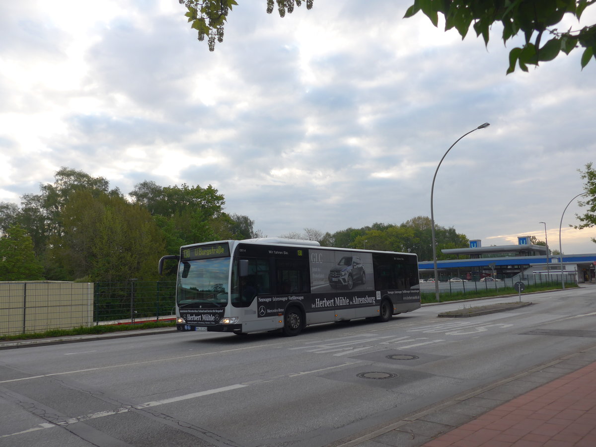 (204'857) - VHH Hamburg - Nr. 814/HH-IE 210 - Mercedes am 11. Mai 2019 in Hamburg, U-Bahnhof Billstedt