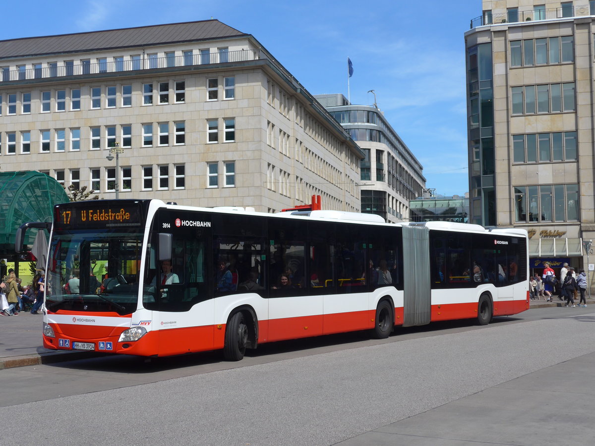 (204'917) - HHA Hamburg - Nr. 3914/HH-YB 3914 - Mercedes am 11. Mai 2019 in Hamburg, Rathausmarkt