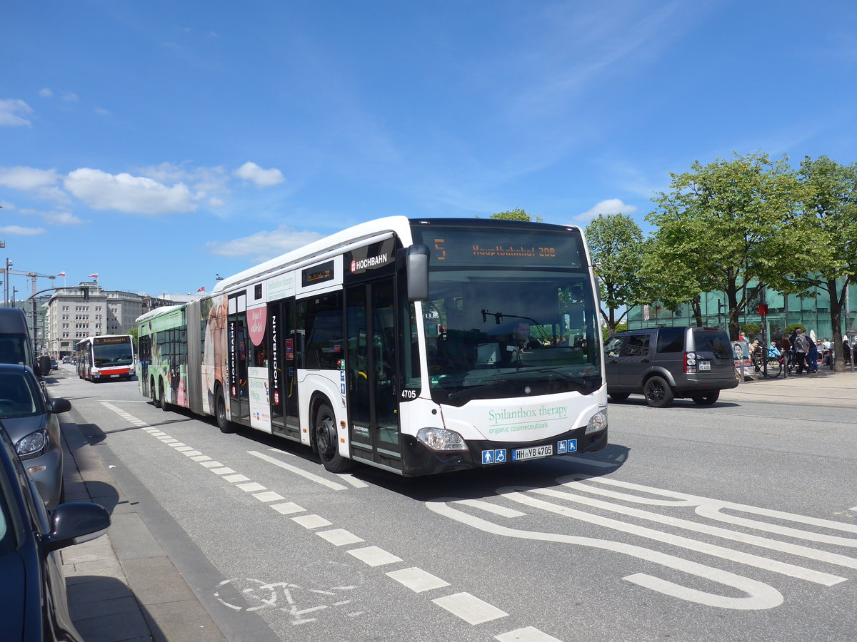 (204'922) - HHA Hamburg - Nr. 4705/HH-YB 4705 - Mercedes am 11. Mai 2019 in Hamburg, Jungfernstieg