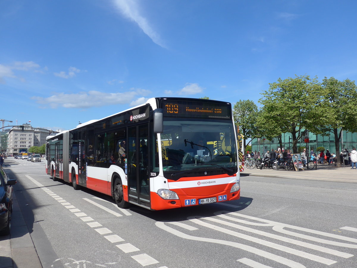 (204'931) - HHA Hamburg - Nr. 3829/HH-YB 3829 - Mercedes am 11. Mai 2019 in Hamburg, Jungfernstieg