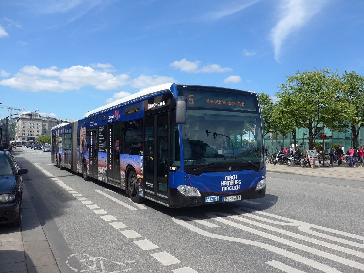 (204'934) - HHA hamburg - Nr. 4801/HH-BY 4801 - Mercedes am 11. Mai 2019 in Hamburg, Jungfernstieg