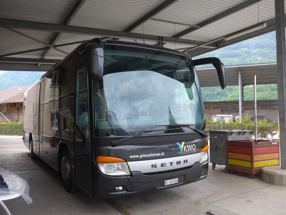 (205'293) - KWO Innertkirchen - BE 365'686 - Setra am 18. Mai 2019 in Interlaken, Postgarage