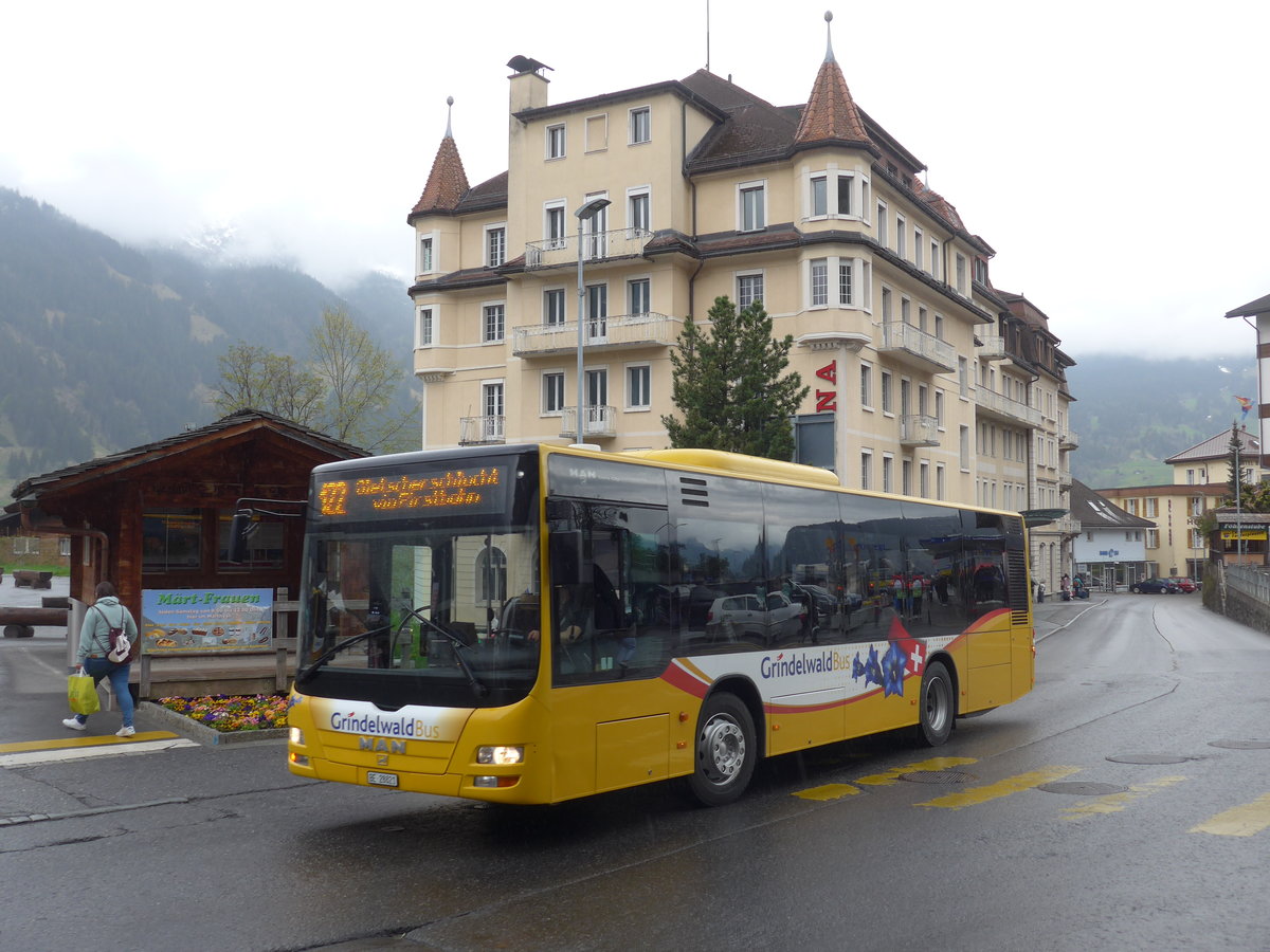 (205'335) - AVG Grindelwald - Nr. 16/BE 28'821 - MAN am 19. Mai 2019 beim Bahnhof Grindelwald