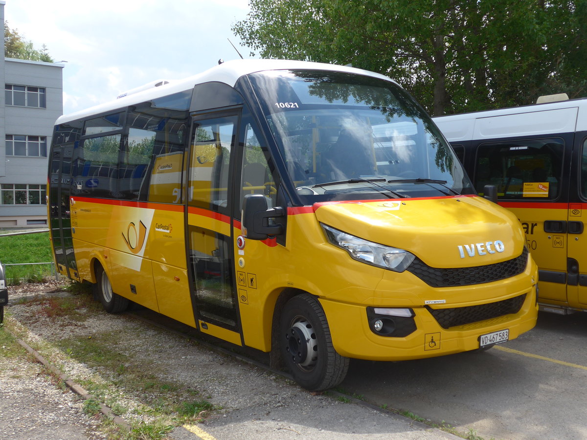 (205'409) - CarPostal Ouest - VD 467'583 - Iveco/Rosero am 25. Mai 2019 in Yverdon, Garage