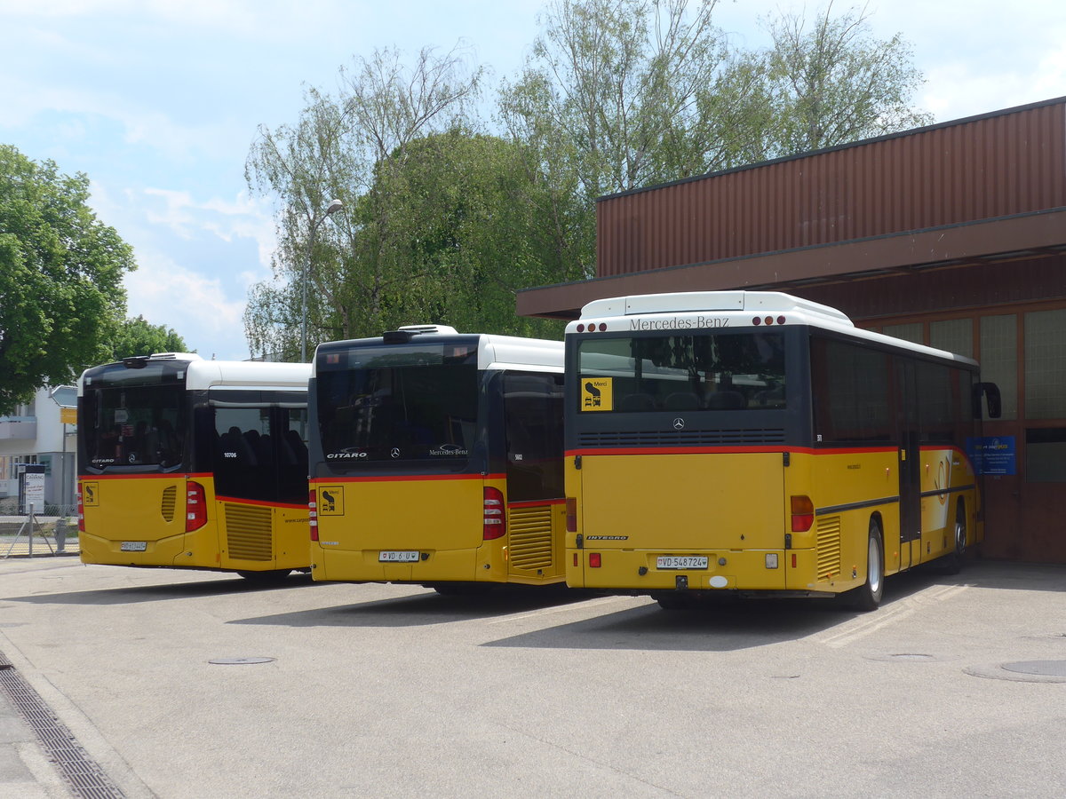 (205'425) - CarPostal Ouest - VD 548'724 - Mercedes am 25. Mai 2019 in Yverdon, Garage