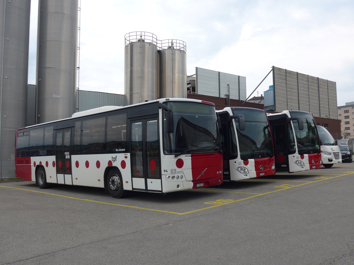 (205'468) - TPF Fribourg - Nr. 94/FR 300'233 - Volvo am 25. Mai 2019 in Romont, Garage