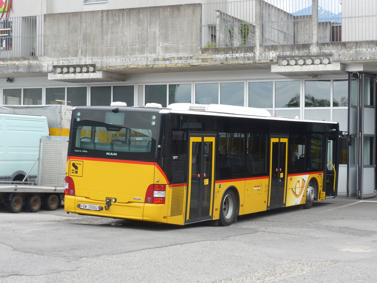 (205'566) - PostAuto Zentralschweiz - Nr. 10/OW 10'004 - MAN (ex Dillier, Sarnen Nr. 4) am 27. Mai 2019 in Sarnen, Garage