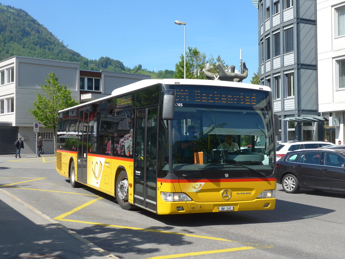 (205'598) - Thepra, Stans - Nr. 31/NW 348 - Mercedes am 30. Mai 2019 beim Bahnhof Stans