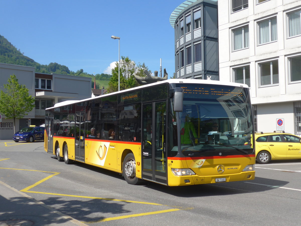 (205'601) - Thepra, Stans - Nr. 22/NW 5160 - Mercedes am 30. Mai 2019 beim Bahnhof Stans