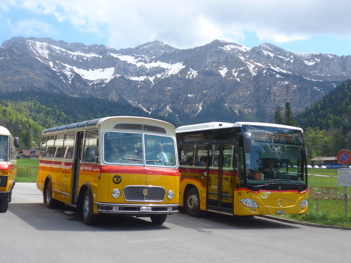 (205'661) - Mller, Ennetmoos - NW 23'167 - FBW/Gangloff (ex Rentsch, Gunten; ex P 23'203; ex P 21'003) am 30. Mai 2019 in Eigenthal, Talboden