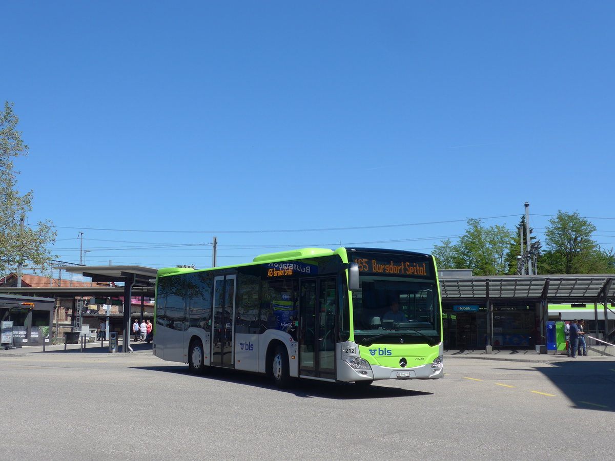 (205'714) - Busland, Burgdorf - Nr. 212/BE 464'212 - Mercedes am 2. Juni 2019 beim Bahnhof Burgdorf