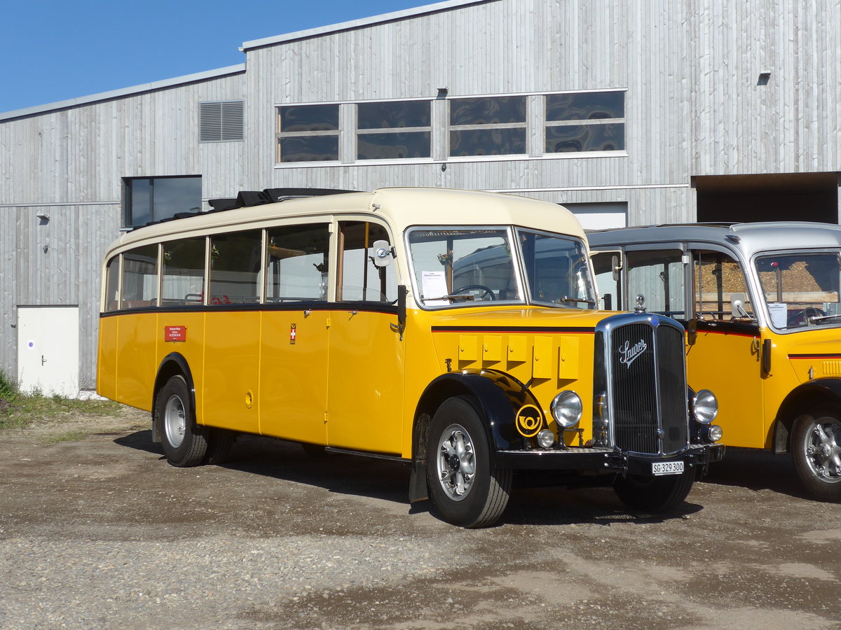 (205'756) - Baumgartner, Horn - SG 329'300 - Saurer/Tscher (ex Bucheli, Kriens Nr. 10; ex Grni, Udligenswil) am 8. Juni 2019 in Thayngen, Saurertreffen