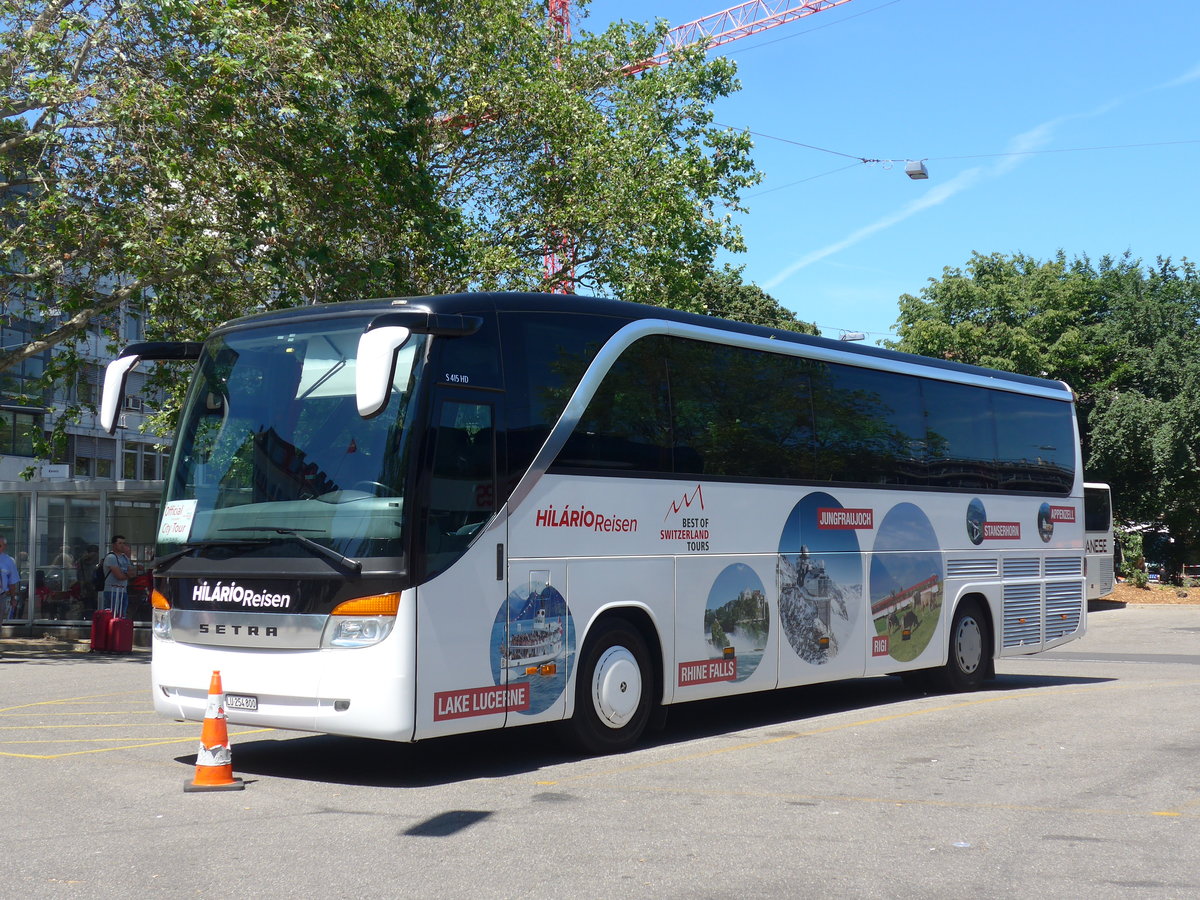 (205'910) - Hilrio, Schtz - LU 254'800 - Setra (ex Marti, Kallnach) am 8. Juni 2019 in Zrich, Sihlquai