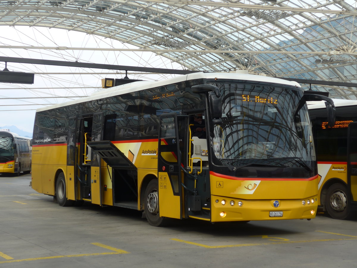 (206'193) - CarPostal Ouest - VD 261'794 - Temsa (ex TpM, Mesocco Nr. 19; ex AutoPostale Ticino) am 9. Juni 2019 in Chur, Postautostation