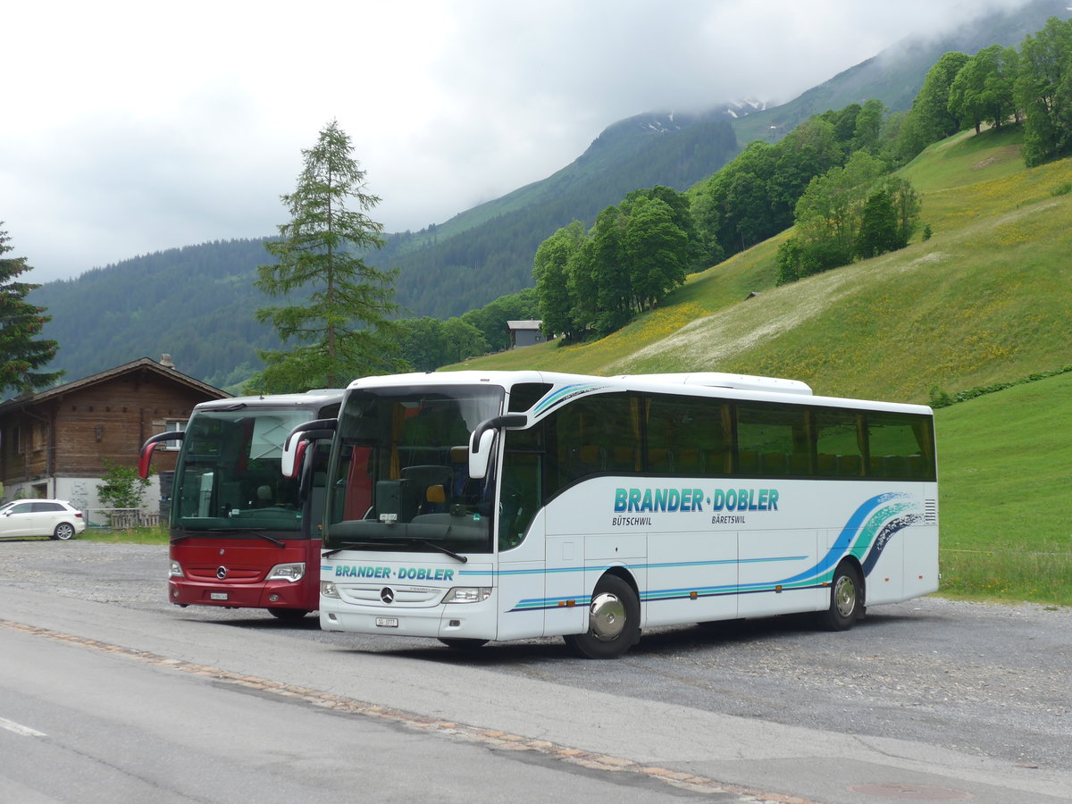 (206'406) - Brander, Btschwil + Dobler, Bretswil - SG 3777 - Mercedes am 15. Juni 2019 in Elm, Sportbahnen