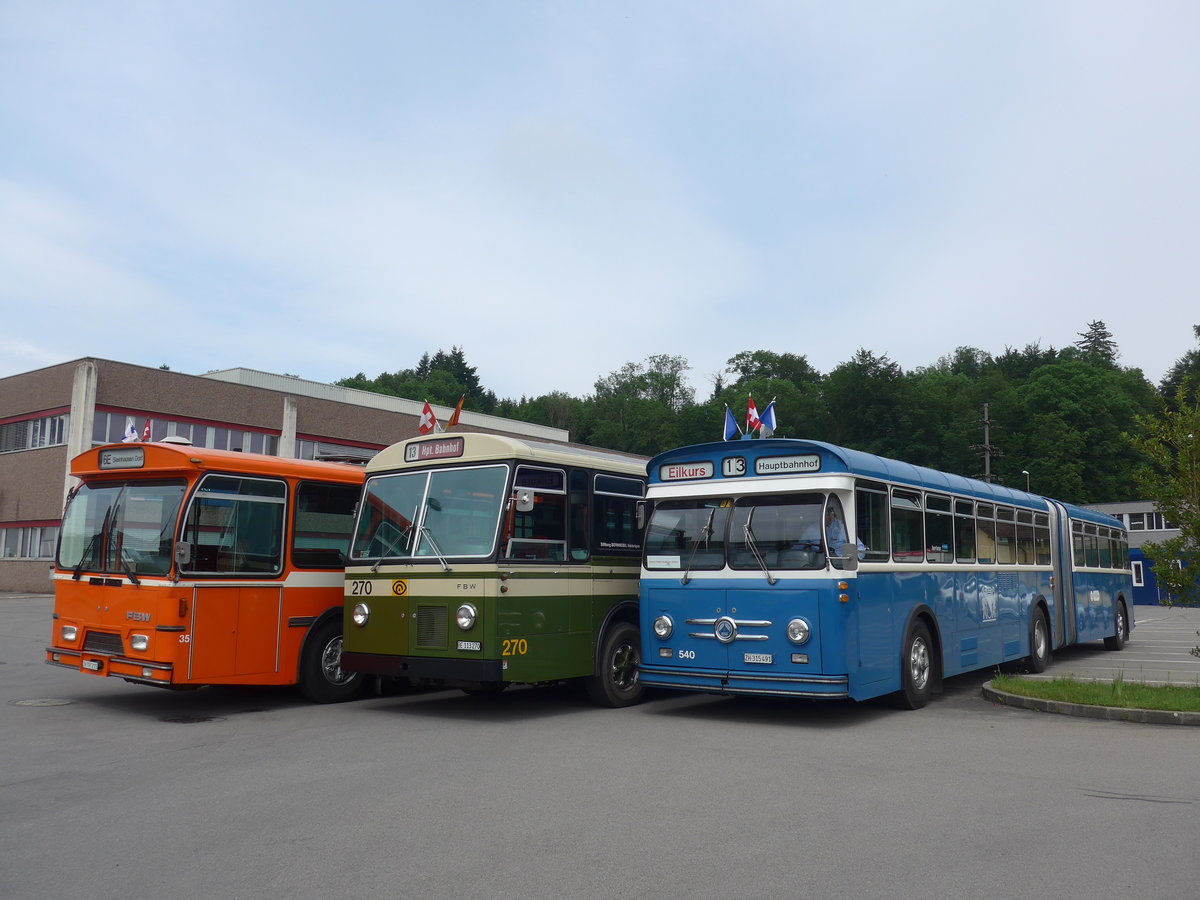 (206'607) - VBZ Zrich (TMZ) - Nr. 540/ZH 315'491 - Saurer/Saurer (ex Nr. 7540; ex Nr. 540) am 22. Juni 2019 in Emmenbrcke, Debrunner Acifer