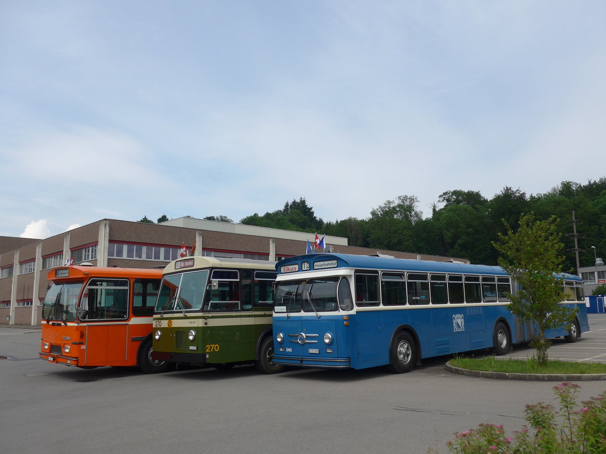 (206'612) - VBZ Zrich (TMZ) - Nr. 540/ZH 315'491 - Saurer/Saurer (ex Nr. 7540; ex Nr. 540) am 22. Juni 2019 in Emmenbrcke, Debrunner Acifer