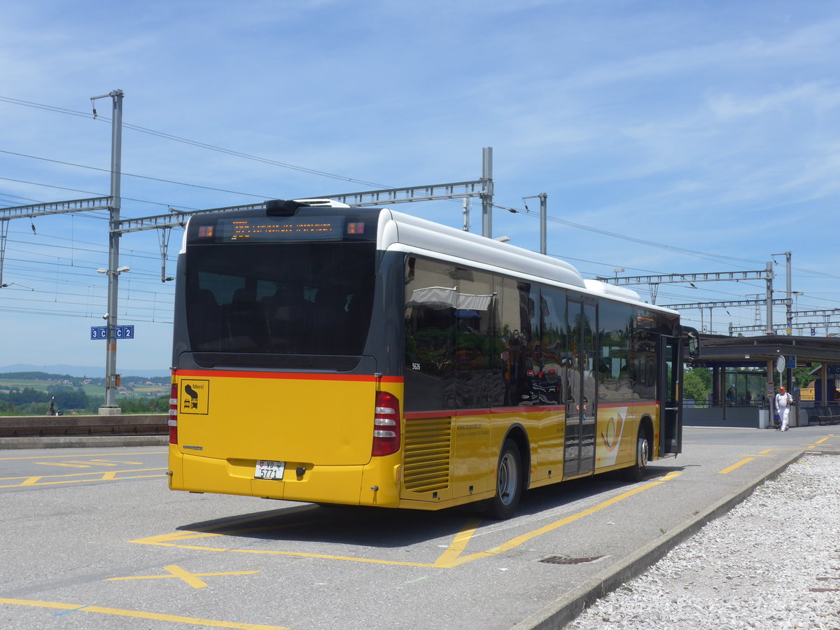 (206'801) - Faucherre, Moudon - VD 5771 - Mercedes am 24. Juni 2019 beim Bahnhof Palzieux