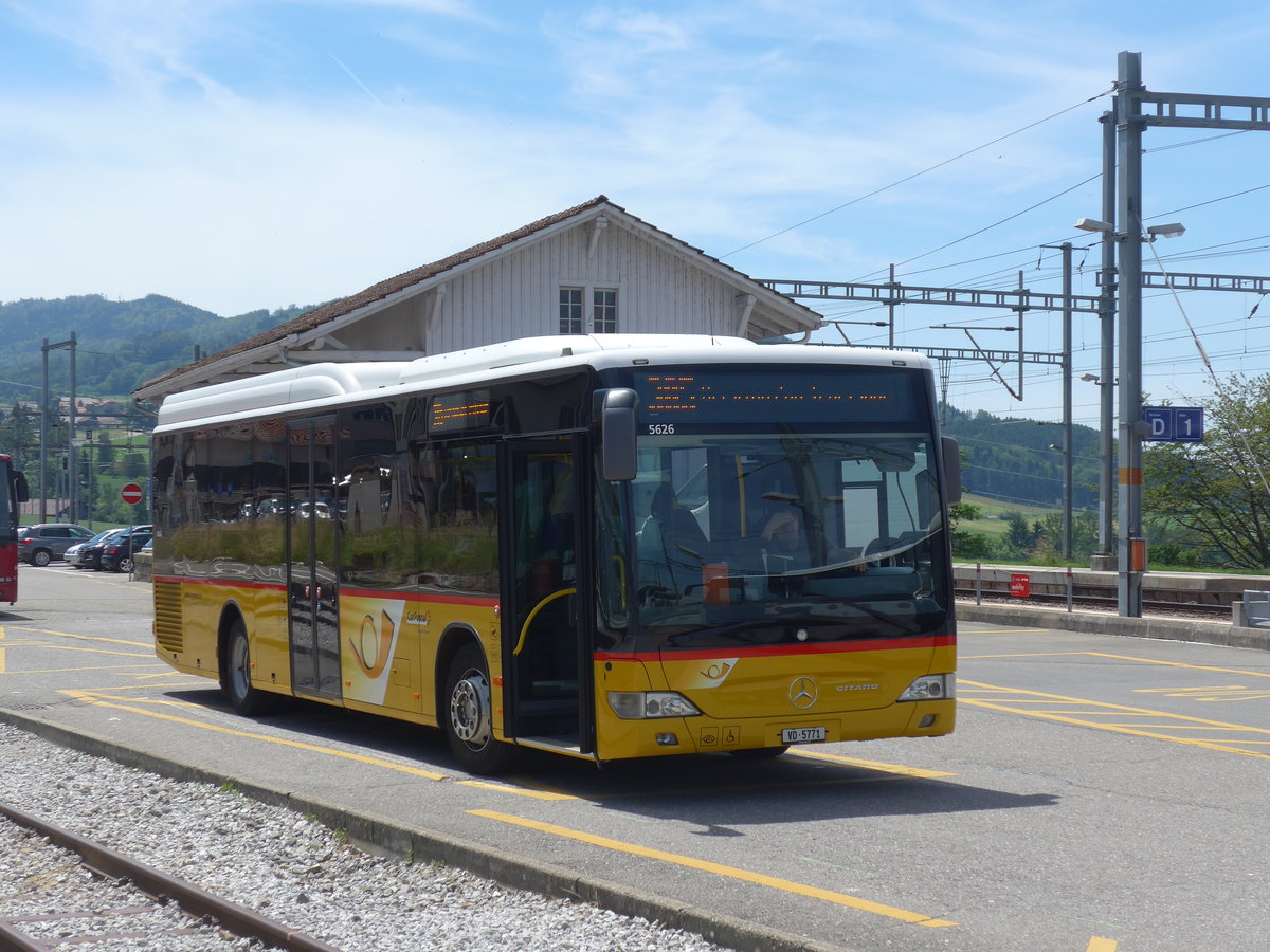 (206'802) - Faucherre, Moudon - VD 5771 - Mercedes am 24. Juni 2019 beim Bahnhof Palzieux