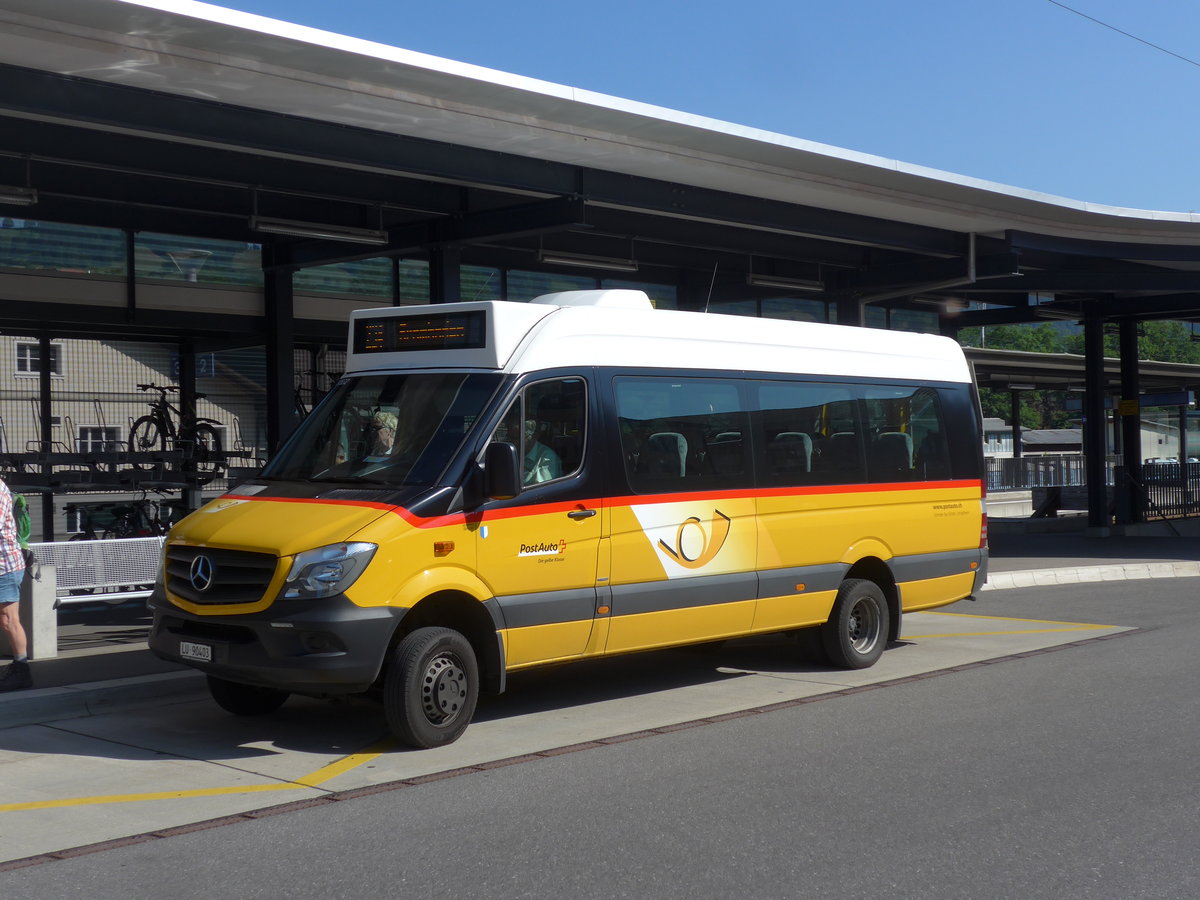 (206'860) - Schnider, Schpfheim - LU 90'403 - Mercedes am 30. Juni 2019 beim Bahnhof Schpfheim