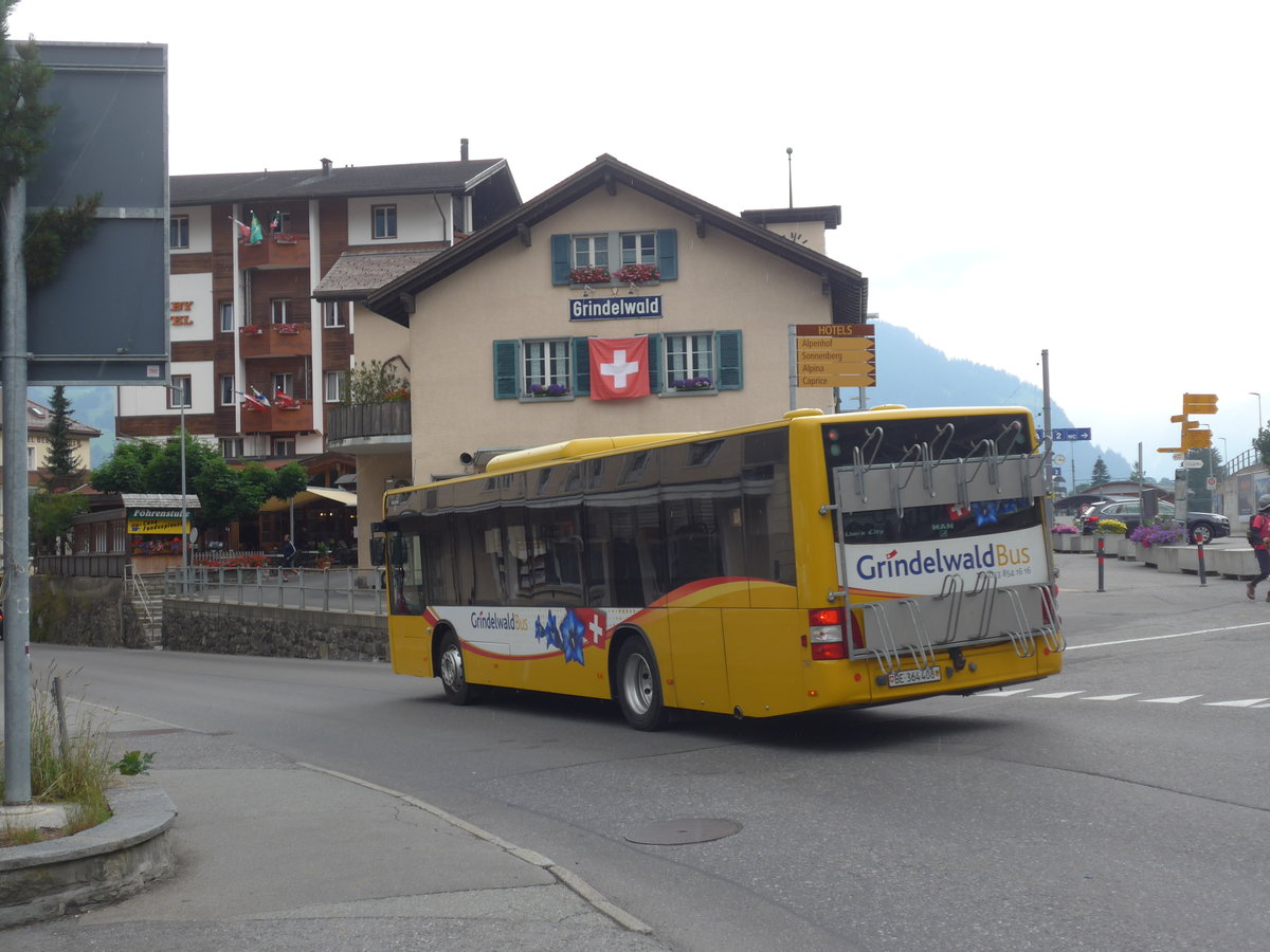 (207'757) - AVG Grindelwald - Nr. 24/BE 364'408 - MAN/Gppel am 9. Juli 2019 beim Bahnhof Grindelwald