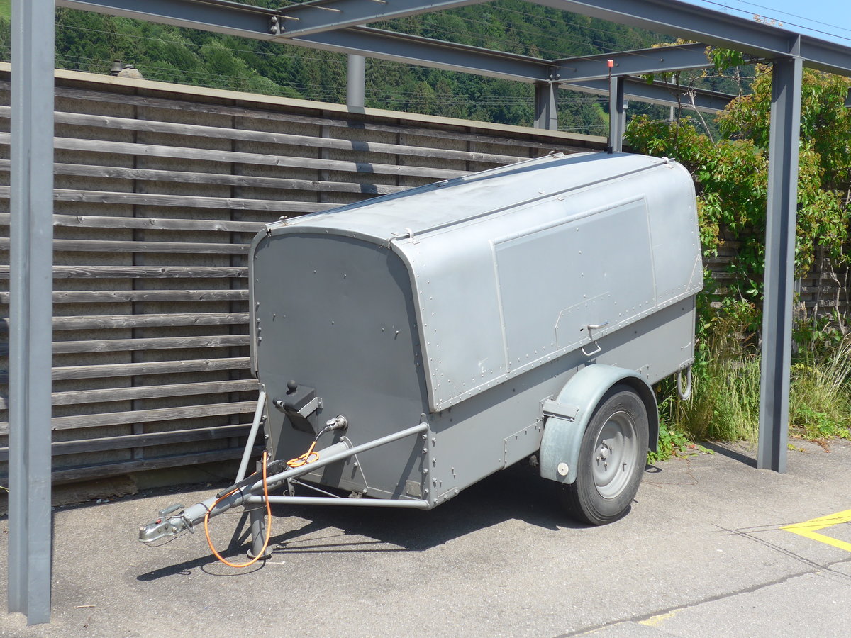 (207'932) - PostAuto Bern - BE 188'476 - Scheron/PTT Gepckanhnger (ex Portenier, Adelboden Nr. 1; ex Geiger, Adelboden Nr. 1; ex P 2838) am 14. Juli 2019 beim Bahnhof Reichenbach