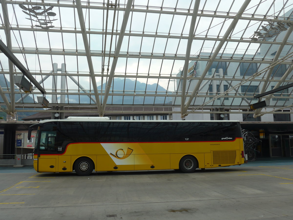 (208'028) - PostAuto Graubnden - GR 107'702 - Van Hool am 21. Juli 2019 in Chur, Postautostation