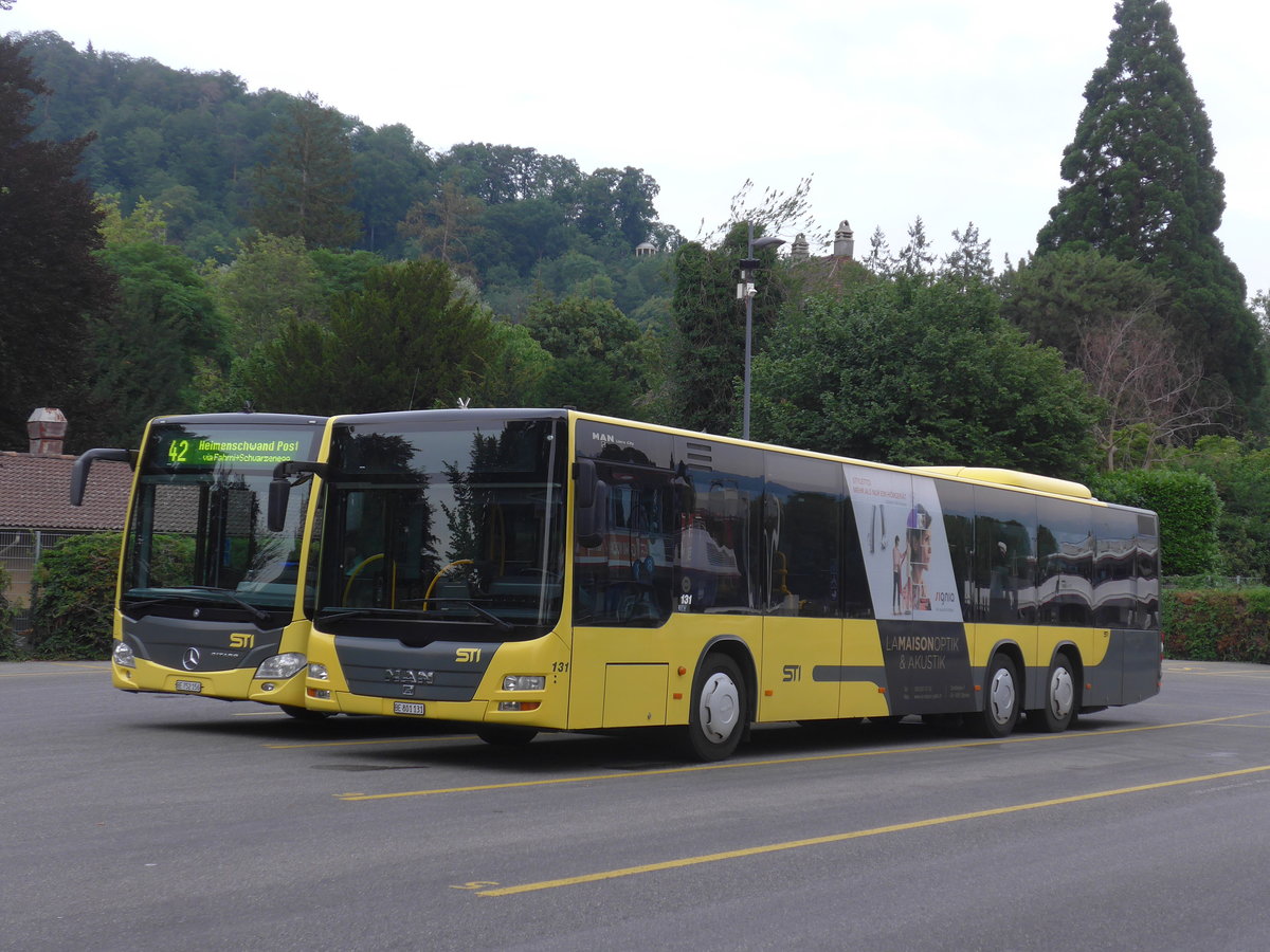 (208'160) - STI Thun - Nr. 131/BE 801'131 - MAN am 25. Juli 2019 bei der Schifflndte Thun