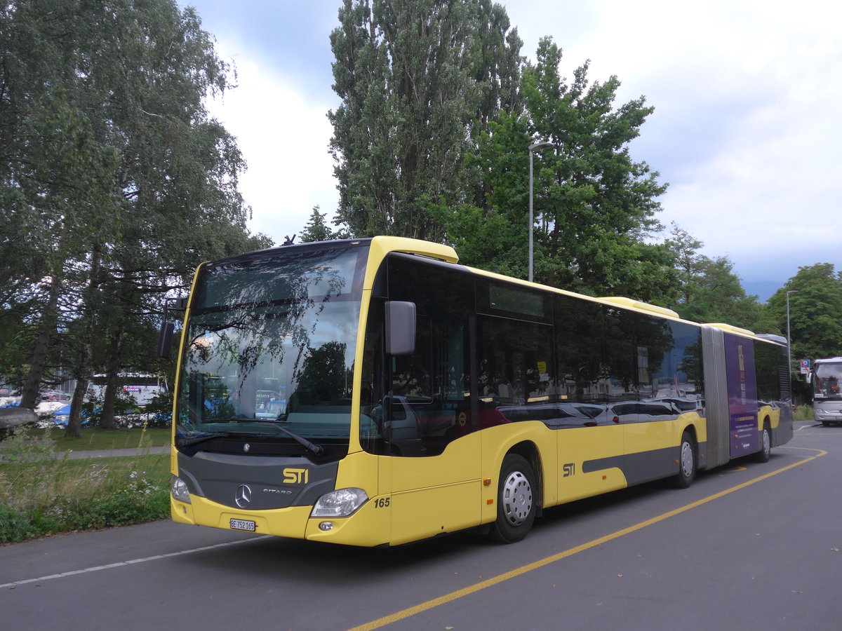 (208'215) - STI Thun - Nr. 165/BE 752'165 - Mercedes am 30. Juli 2019 in Thun, Lachen