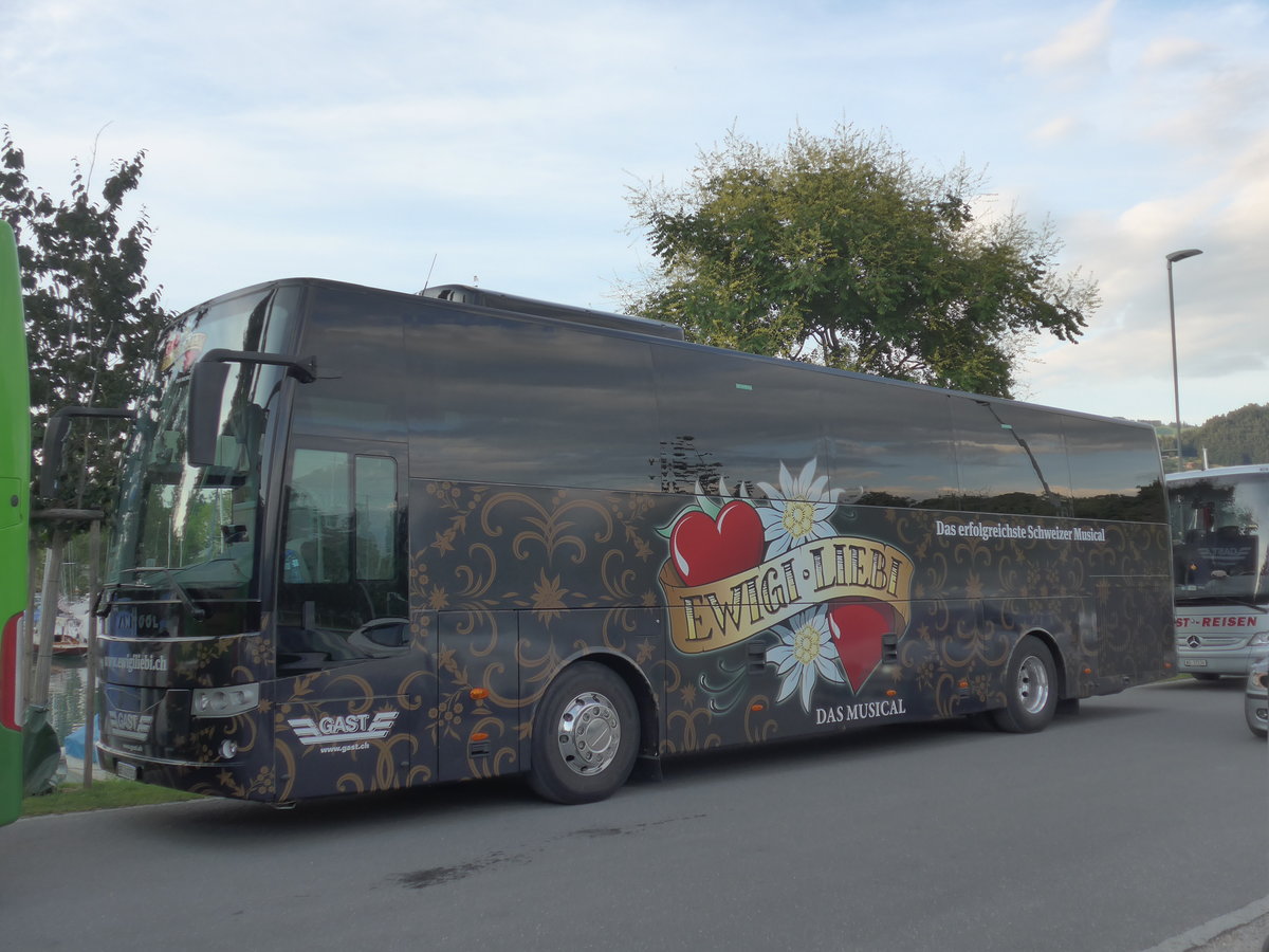 (208'388) - Gast, Utzenstorf - BE 41'755 - Van Hool am 3. August 2019 in Thun, Strandbad