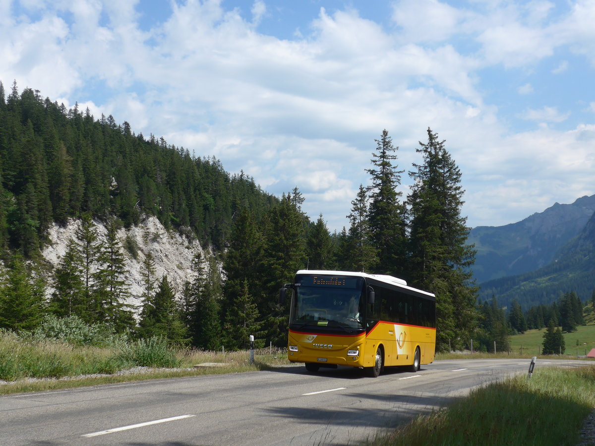 (208'526) - Spring, Schwenden - BE 368'914 - Iveco am 5. August 2019 in Les Diablerets, Col du Pillon