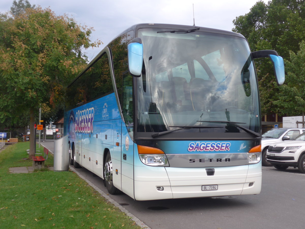 (208'572) - Sgesser, Wintersingen - Nr. 3/BL 7194 - Setra am 7. August 2019 in Thun, Strandbad