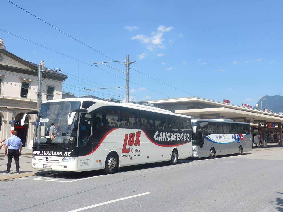 (208'683) - Aus Oesterreich: Gansberger, Niederrussbach - KO LUX 1 - Mercedes am 11. August 2019 beim Bahnhof Chur